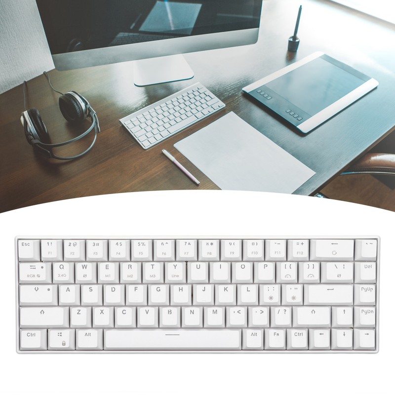 Mechanical Keyboard 68keys 3 Mode Wireless 2.4G Type C Wired