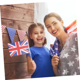 D-DAY Mourning Queen Flag: Parade Union Jack Flags, 2022 Flags, Hand Waving Union Flag, Royal Great Britain Flags, Outdoor Sports Props 50pcs