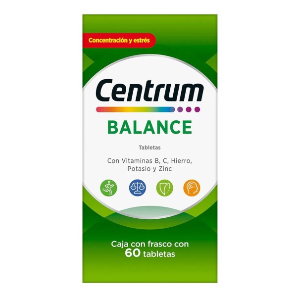 Multivitamínico Centrum Balance con Vitamina B Vitamina C Hierro Potasio