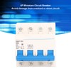 4P Miniature Circuit Breaker DIN Rail Mount Low Voltage Overload