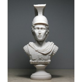 Alexander The Great Bust Sculpture Cast Alabaster Statue 7.48 inches