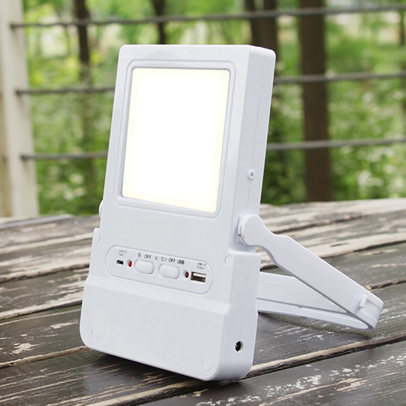 Solar Power Rechargeable Multifunctional LED Light Tent Lantern Lamp