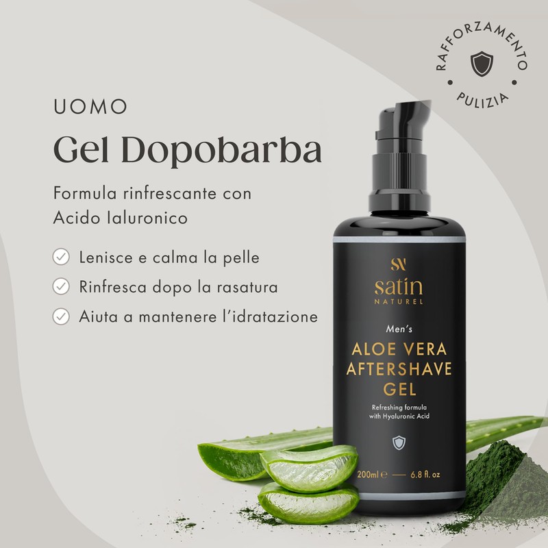 Satin Naturel Balsamo Dopobarba Bio da Uomo 200 ml
