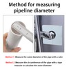Bntyok 2 Pcs Wall Split Flange 0.86"/22mm ABS Square Self-Adhesive