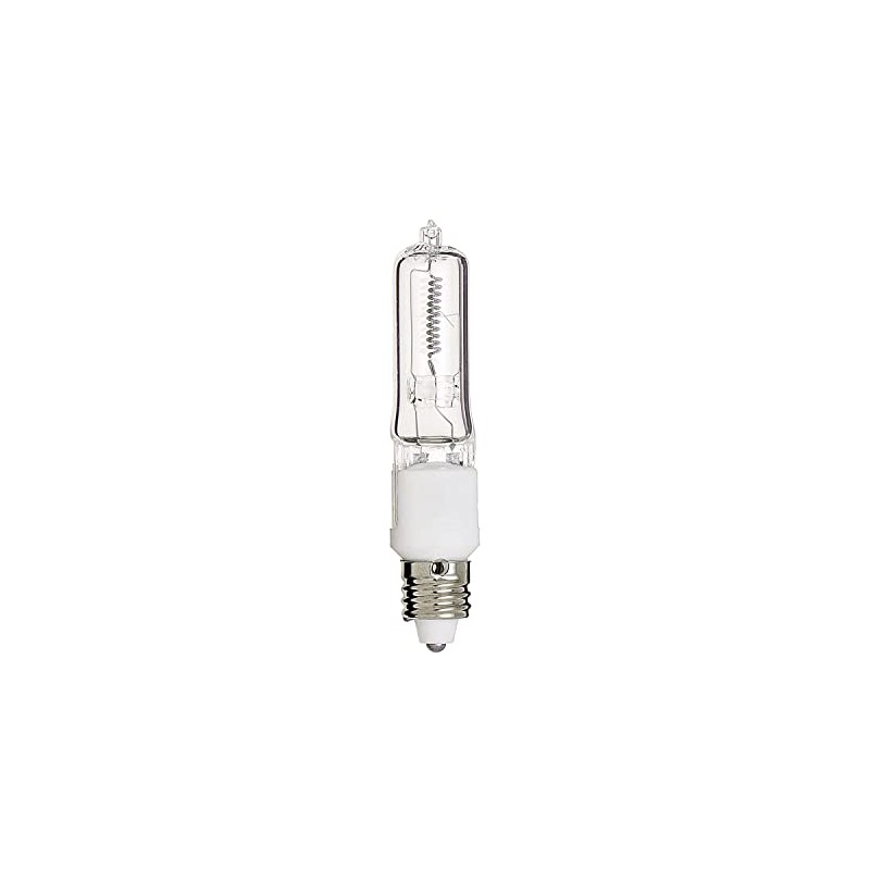Satco S3109/12 250-Watt T4.5 Halogen Light Bulb, E11 Base, 12-Pack