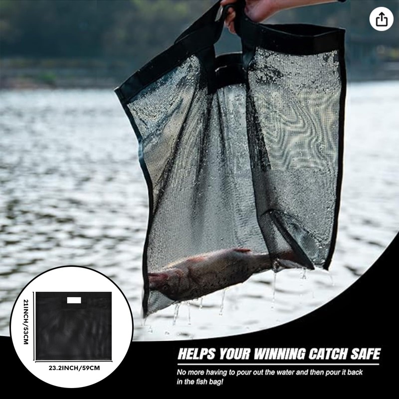 MORXPLOR Fish Tournament Fishing Weigh in Bag 26x23 inches With