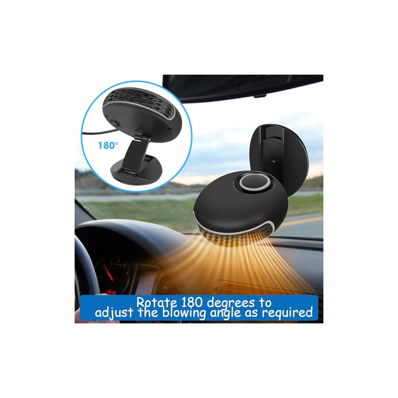 Car Heater for Vehicles - Portable 12V Heater & Defroster
