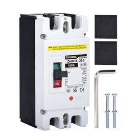 DIHOOL Main DC 160 Amp Circuit Breaker AC Disconnect Switch 160A 2 Poles 500V