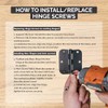 Hinge Outlet Satin Nickel Wood Screws, Heavy-Duty Screws for Doors,