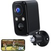 Wireless Outdoor Security Camera Battery Powered 2K Night Vision Waterproof