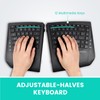 Perixx PERIBOARD-624B US, Wireless Ergonomic Split Keyboard - Up 30