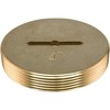 Eastman 4 Inch Slotted Brass Cleanout Plug, 42004