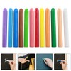 Kisangel 12pcs Water Soluble Chalks Dust Blackboard Chalks for Classroom