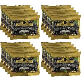 DOOLITTLE Dr Classic Soft Fruit Pastilles for Voice and Throat, Blackcurrant Flavor, Travel Size Bag, Approximately 4 Count Package, 20 Pack