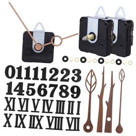 Mipcase 1Set Clock Mechanism Replacement Kit with Clock Hands and Numbers DIY Clock Movement for Wall Clocks Easy to Assemble Sturdy and Durable Parts for Home Office Use
