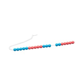 Wissner aktiv lernen 080253.IMP RE Plastic Calculation Chain with 20 Balls in Red/Blue, Ideal for Primary School for Computing in Number Range up to 20, Sustainably Produced
