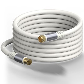 sovunis Male to Male Coax Cable, 16.4FT 75Ohm F Type Male to TV PAL Male RG6 Coaxial Cable for TV, Antenna, Splitter, Amplifier (5M)