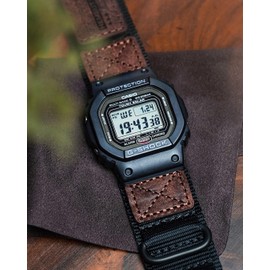 DAVILANE 16mm Watch Band Strap for Casio Mens G-Shock DW5600/6900/8900,GA100/110/120,GD100/110/120,GW6900,GDF-100,Upgraded Three Buckles Nylon Watch Band