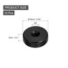 sourcing map 10Pcs Flat Knurled Thumb Nuts, M5x16 x 5