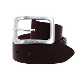MUSTANG Belt Women's Leather Belt 30 mm Cowhide Women's Belt (Dark Brown, 85), dunkelbraun