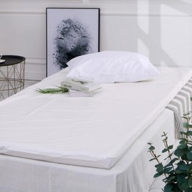 Cover Q (Queen) Waterproof CZW Topper white