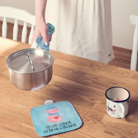 Mr. & Mrs. Panda Set of 2 Pot Holders Mulled Pig Gift Christmas Eve Christmas Decoration Pot Holder Set Christmas Market Mulled Wine