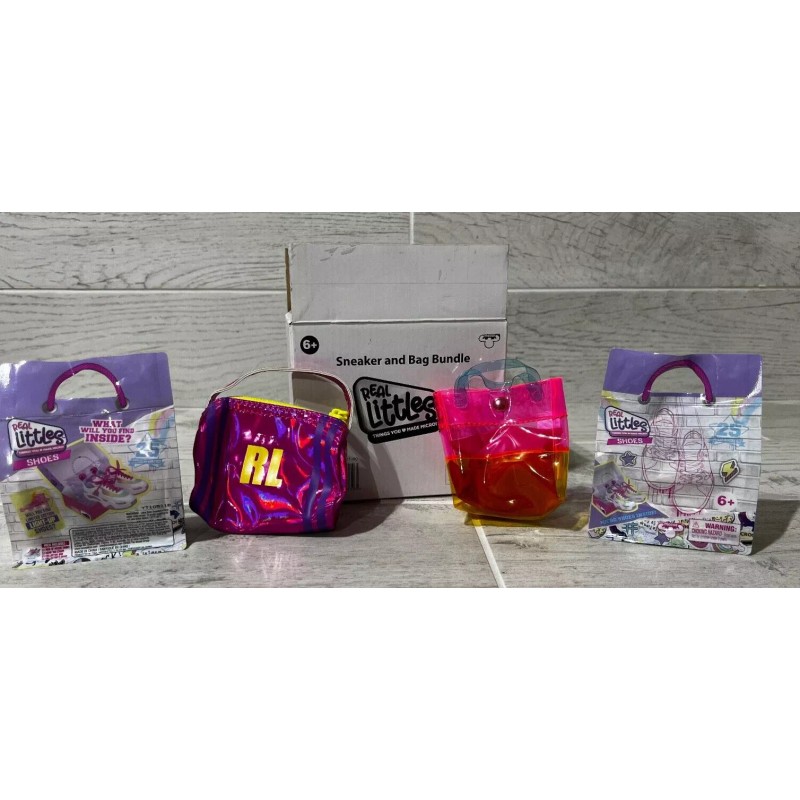 Real Littles Sneaker and Bag Bundle 4 Piece Box