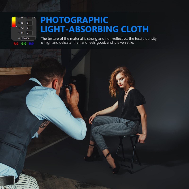 Neewer 1.8 x 2.8 m Professional Photography Studio Backdrop, 100%