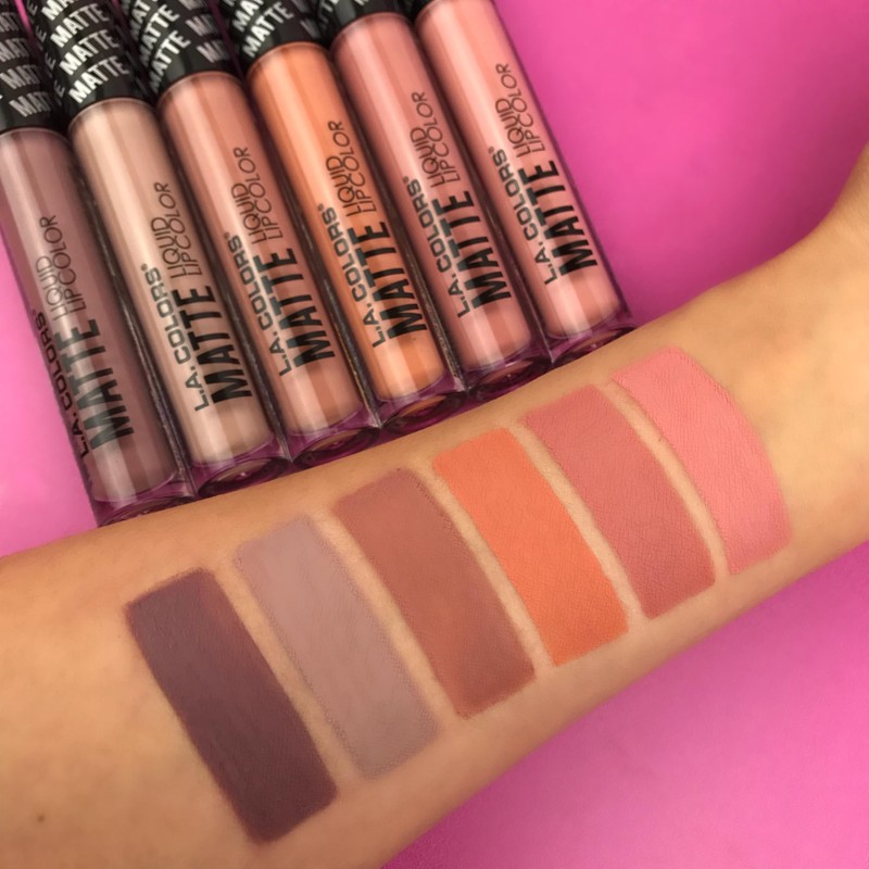 L.A. COLORS Matte Liquid Lip Color, Pampered CLG413