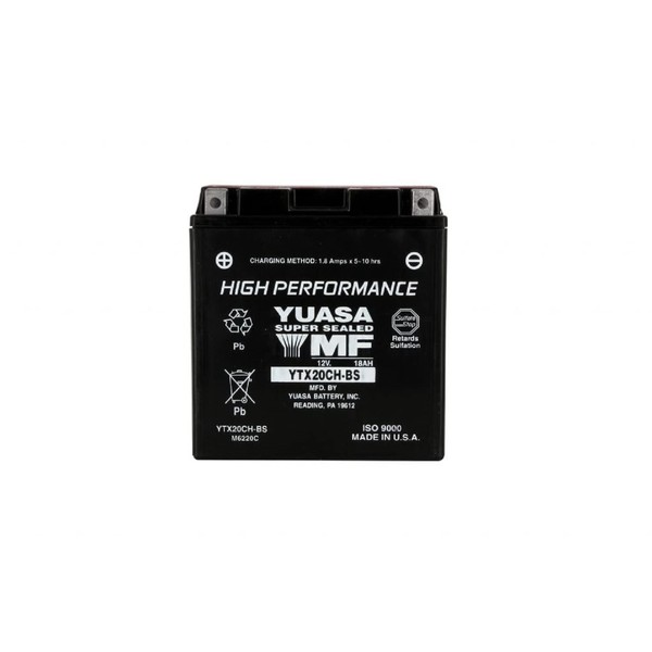 Yuasa YUAM6220C YTX20CH-BS Maintenance Free H Series AGM Battery with