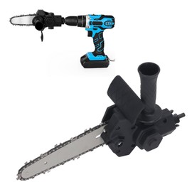 6in Electric Chainsaw Modification Tool, Electric Drill to Chainsaw Adapter Portable Conversion Head with Three Installation Modes for Courtyard Tree Branch Wood Cutting