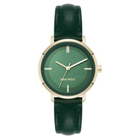 Nine West Women's Genuine Crystal Accented Strap Watch, NW-3084