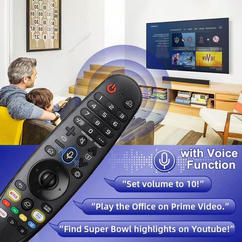 Voice Magic Remote Control for LG UHD OLED QNED NanoCell