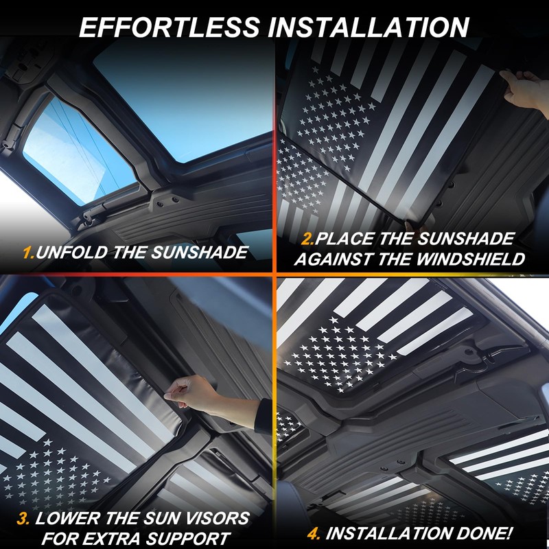 Yinanlutos Sunroof Sun Shade Compatible with Hummer EV Pickup 2022-2025