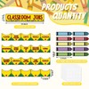FYSUIMU Crayon Class Jobs Bulletin Board Set Colorful Classroom Jobs