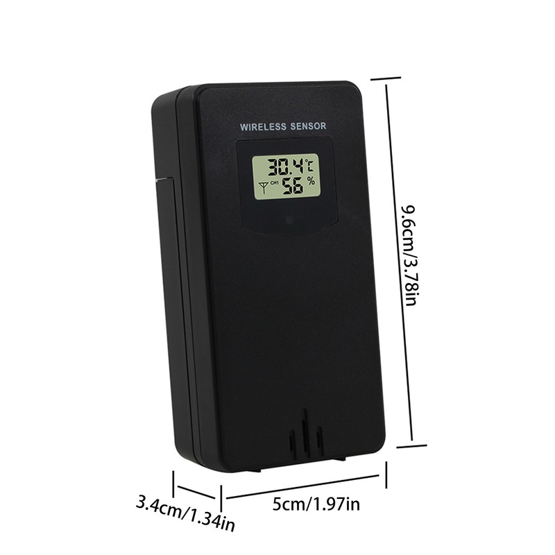 Temperature Humidity Sensor Meter Hygrometer Electronic Digital Thermometer In/Outdoor Used