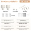 Wolistsa White Double Curtain Rods for Windows 72 to 144