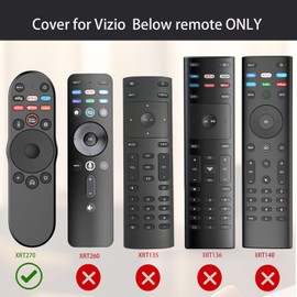2PACK Case Cover for VIZIO XRT270 Smart TV Remote Control Silicone Skin Sleeve with Lanyard Glow in The Dark Purple Blue