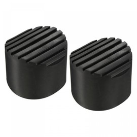 sourcing map Ladder Non-Slip Feet Mat 68mm ID Rubber Round Telescopic Ladder Accessories Pad Cover Cushion for Ladder Protection Black Pack of 2