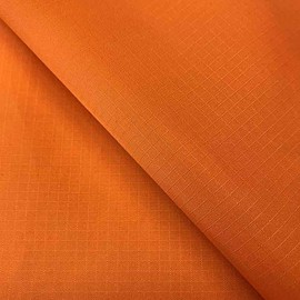 Ottertex Nylon Ripstop Fabric PU Coated 70 Denier 1.9oz 62/63" Wide Waterproof Tent Water Repellent Dustproof Airtight Inflatable Flag Tarp Cover Excellent Fabric for Kites (1 Yard, Orange)
