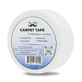 Mr. Pen- Double Sided Carpet Tape, 2 inch, Carpet Tape, Rug Gripper, Rug Tape, Carpet Tape for Wood Floors, Carpet Tape Double Sided, Rug Slip Stopper, Rug Anti Slip, Carpet Adhesive, Rug Holder