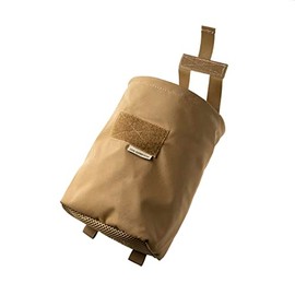 Edgar Sherman Design ESD-SAP-CB Dump Pouch | Molle Mil-Spec Tactical | Mesh Drain | Large Mag and Ammo Collapsible Storage (Coyote Brown)