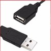 USBスイッチケーブル USB A オス メス延長USB電源ケーブル 通信不可ブラック 30cm（3個）