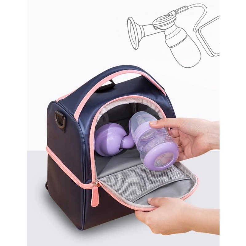 ZONADA 20L Insulated Double Layer Multifunction Cooler Bag Breast Milk