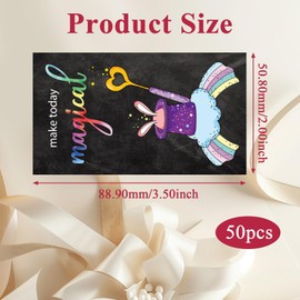 50 Unique Affirmation Cards - Positive Affirmation Gifts for Women, Inspirational Cards for Any Occasion(Black)