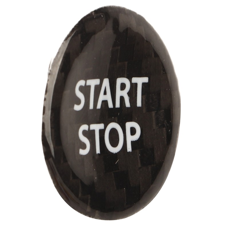 Push Start Button Cover Carbon Fiber Ignition Switch Button Cover