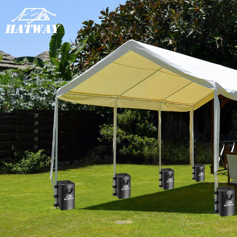 Hatway Canopy Weights,176 LBS Water Bag Set of 4 Leg