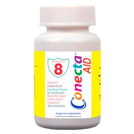 Suplemento con Vitamina C, Equinácea y Ajo Desodorizado | Apoyo al Sistema Inmune y Defensas con Pine Bark y Calostro Bovino | 30 Tabletas | Protecció