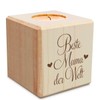 GRAVURZEILE Wooden Tea Light Holder with UV Print for Mum