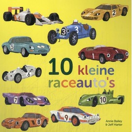 Tien kleine raceauto's